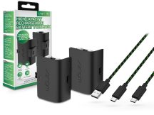   Venom VS2883 Xbox Series S/X&One fekete magas kapacítású (1100mAh) akkucsomag (2 db)+3m töltőkábel