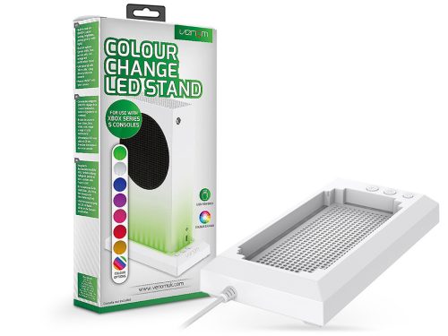 Venom VS3510 Xbox Series S fehér RGB LED állvány