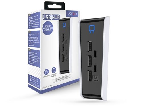 Venom VS5021 PS5 SLIM X 6 portos USB HUB