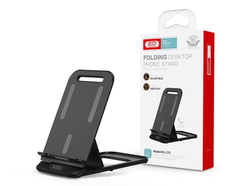 XO C73 Folding Desktop Phone Stand - asztali telefon/tablet tartó - fekete