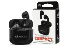   Boompods TWS Bluetooth sztereó headset v5.0 + töltőtok - Boompods Compact Buds TWS with Charging Case - fekete